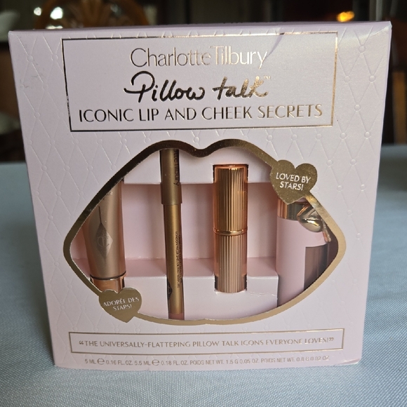 Charlotte Tilbury Other - NIB Charlotte Tilbury 4 Piece Pillow Talk Iconic Lip and Cheek Set